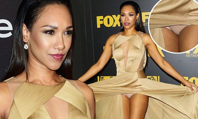 Candice Patton Upskirt (2 Photos)