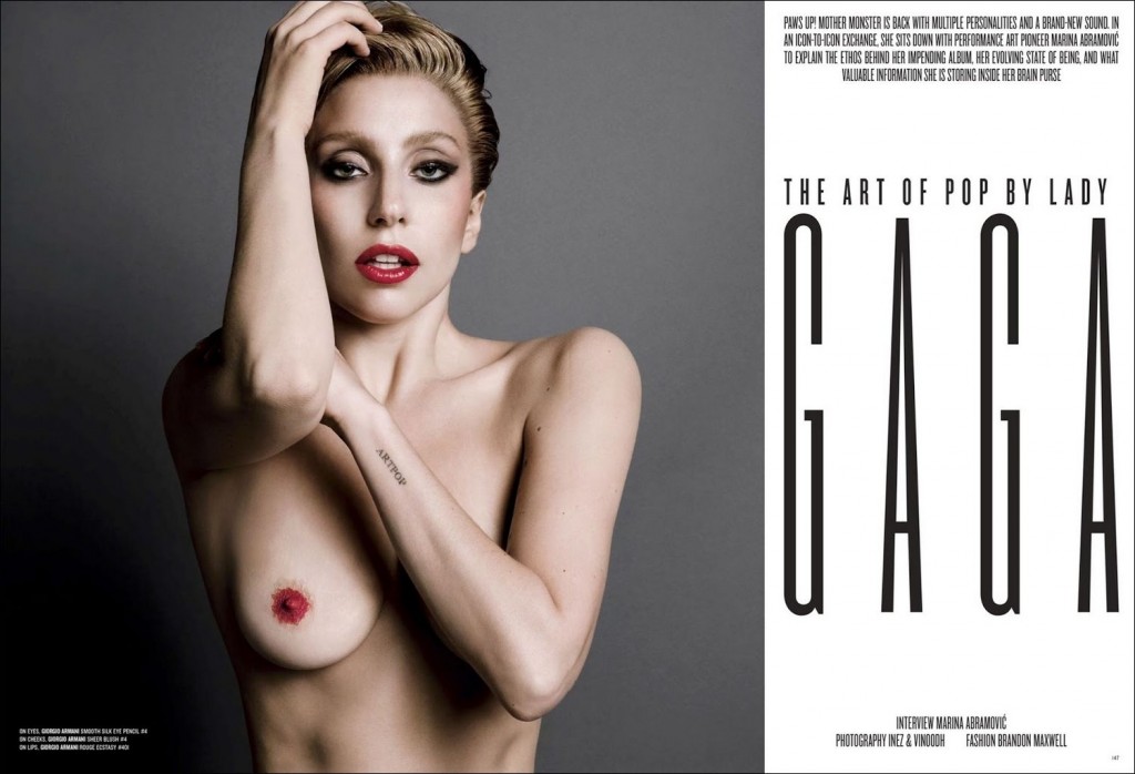 Lady Gaga Topless (9 Photos)