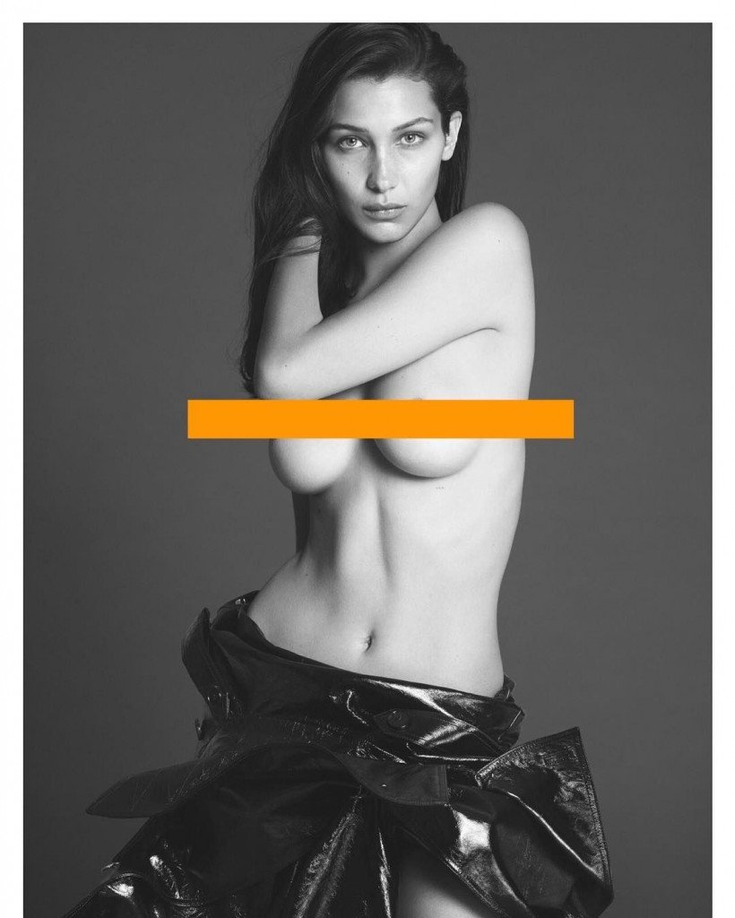 Bella Hadid Topless (1 New Photo)